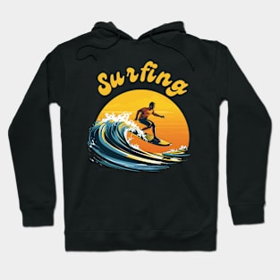 Wave rider, summer full of surfing Hoodie